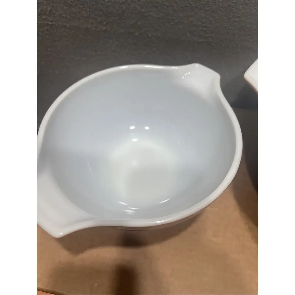 Vintage 4 Bowl Set Pyrex Early American Cinderella Nesting Bowls